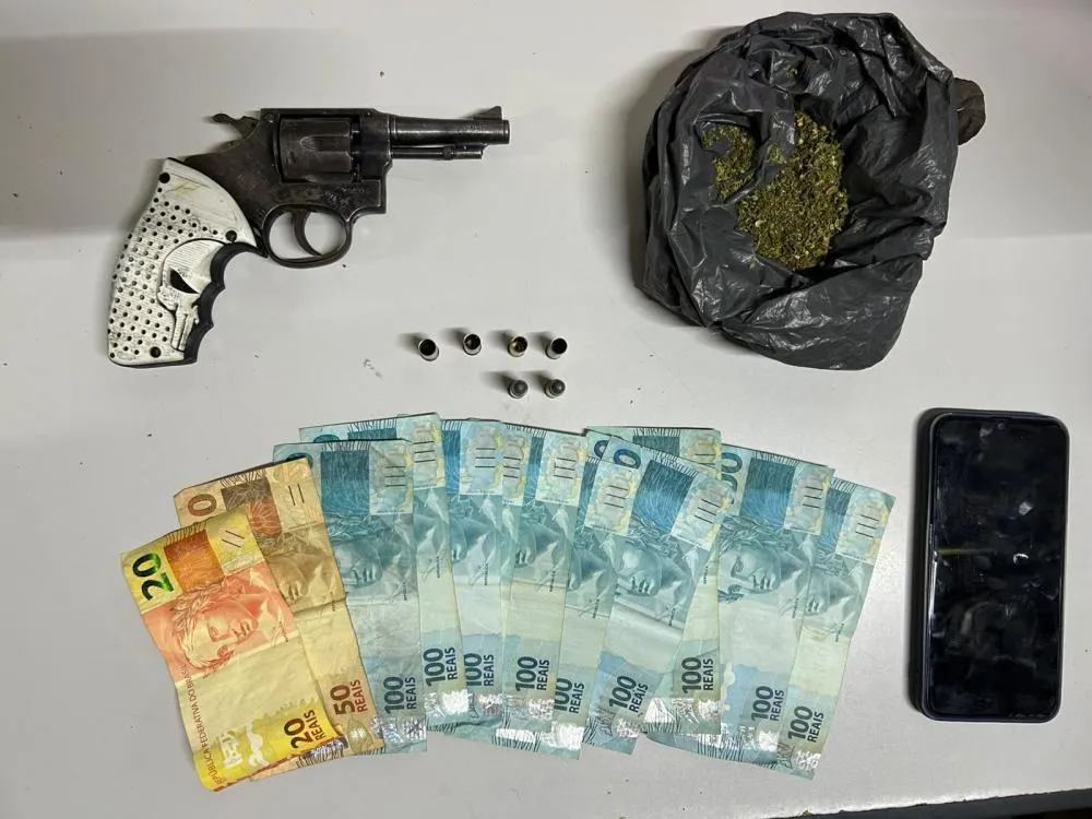 Adolescente é apreendido com arma e drogas após tentativa de homicídio em Lapão